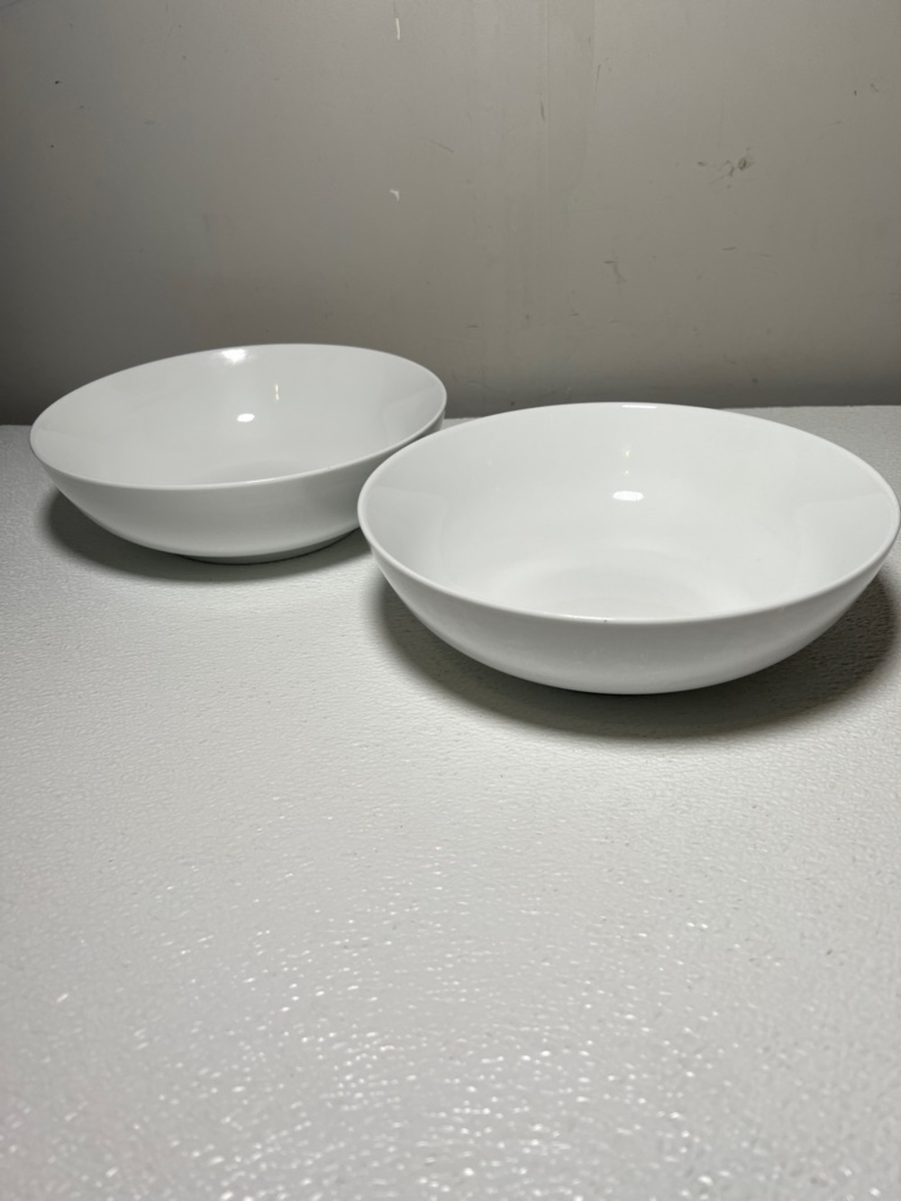 Dash of That White Stoneware Serving Bowls - Set of 2 NEW w/Sticker